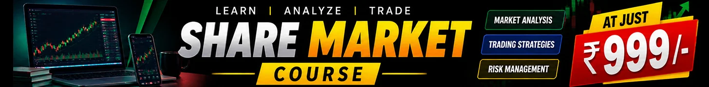 Share Market Course. Launch offer ₹999.